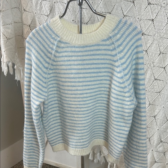 American Eagle Outfitters Sweaters - American Eagle Outfitters Striped Sweater in Blue and Cream